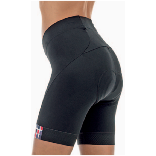 Pinarello Women's CORSA Shorts - Black-Purple-Pink - Classic Cycling