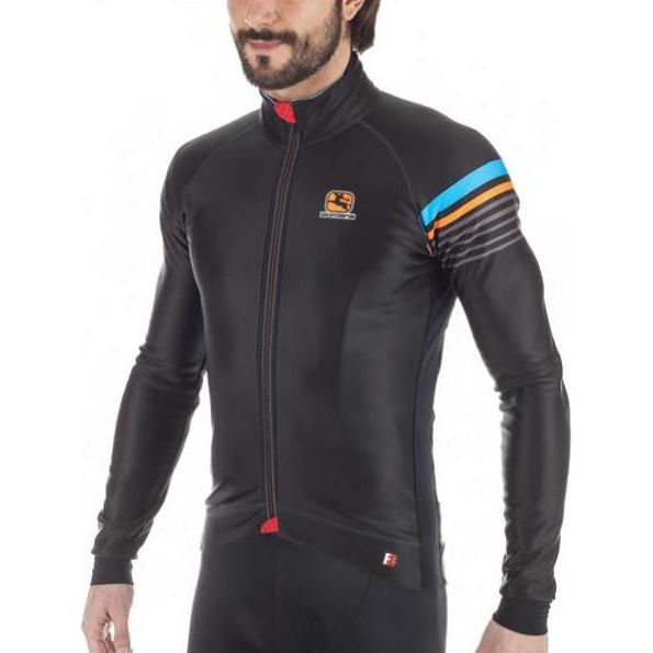 Giordana FR-C 'Sette' Winter Jacket - Black-Blue-Orange - Classic Cycling