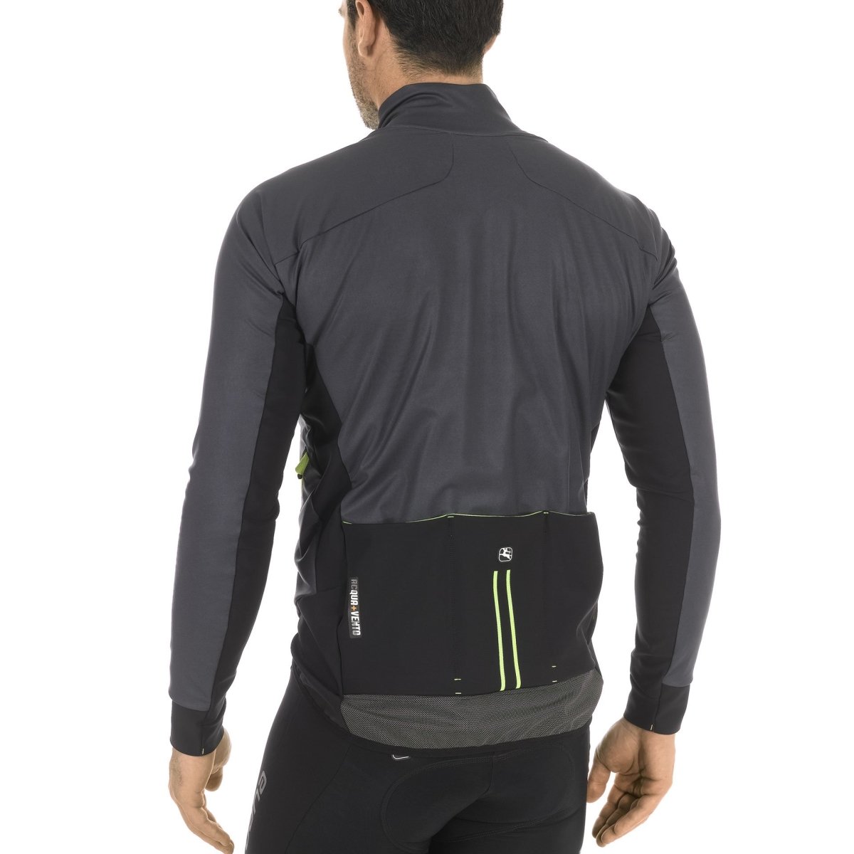Giordana AV EXTREME Jacket - Charcoal-Fluo Yellow - Classic Cycling