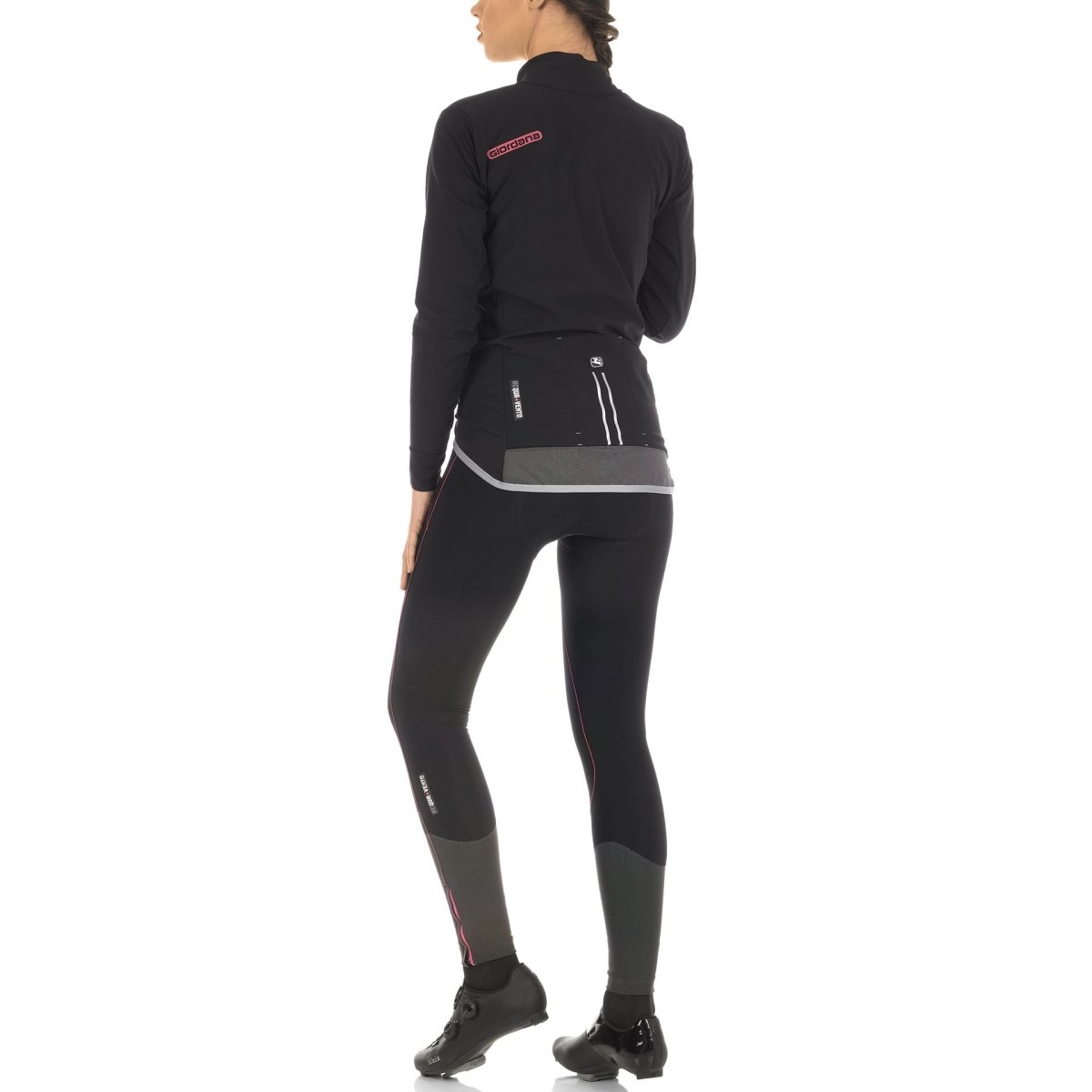 Giordana AV VERSA Women's Jacket - Black-Pink - Classic Cycling