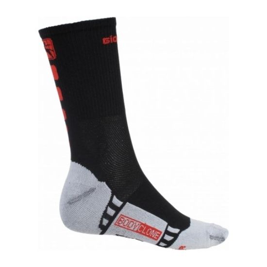 Giordana Cycling Socks Forma Red Tall Cuff Black Red - Classic Cycling