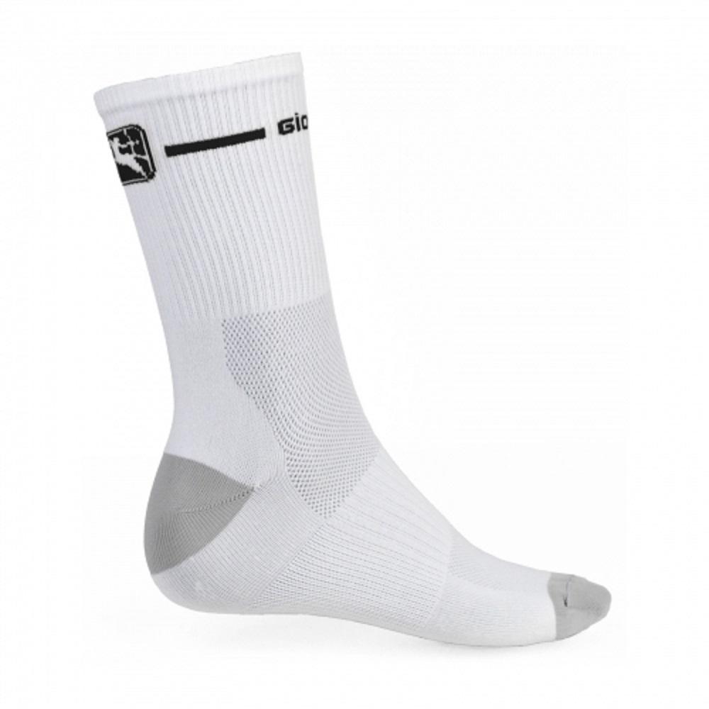 Giordana Cycling Socks Trade Tall Cuff - White-Black - Classic Cycling