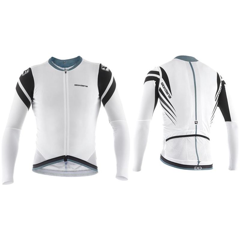 Giordana EXO Long Sleeve Cycling Jersey White Ti - Classic Cycling