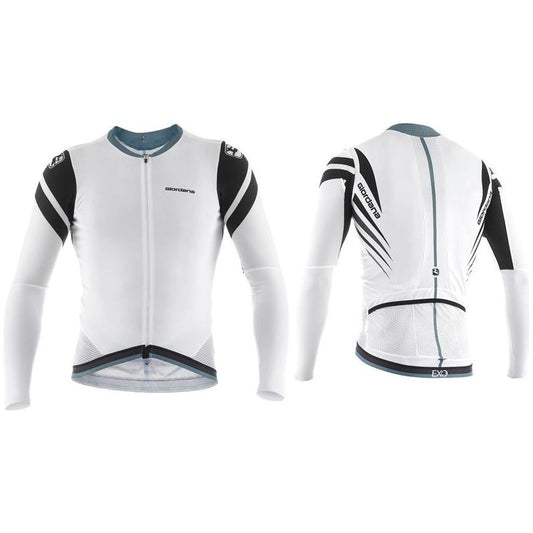 Giordana EXO Long Sleeve Cycling Jersey White Ti - Classic Cycling