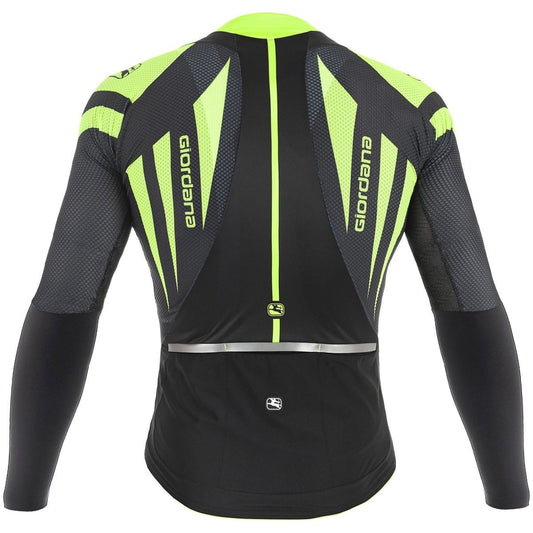 Giordana EXO Long Sleeve Jersey - Black-Fluo - Classic Cycling