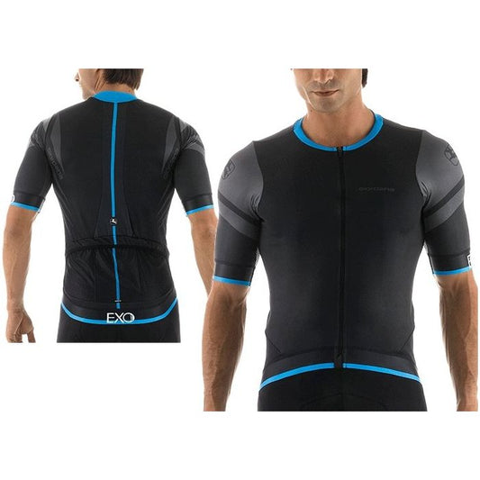 Giordana EXO Short Sleeve Jersey - Black - Classic Cycling