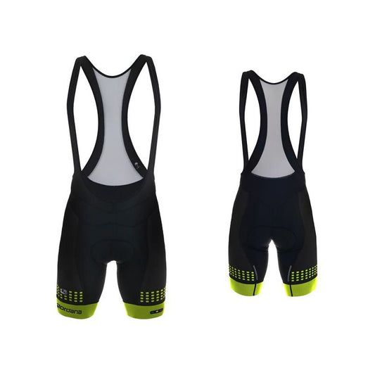 Giordana FR-C Forte Bibs Shorts - Black-Fluo Yellow - Classic Cycling
