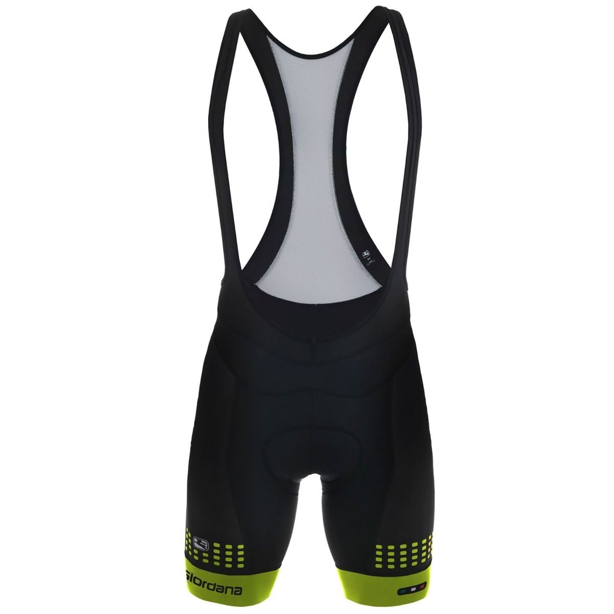 Giordana FR-C Forte Bibs Shorts - Black-Fluo Yellow - Classic Cycling