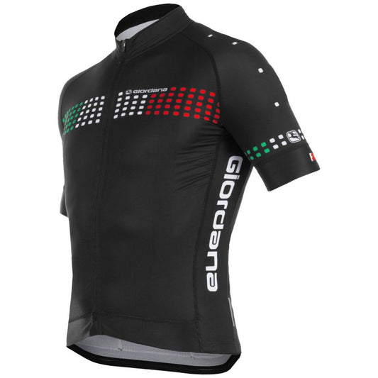 Giordana FR-C Short Sleeve Jersey "Forte" Black-Italia - Classic Cycling