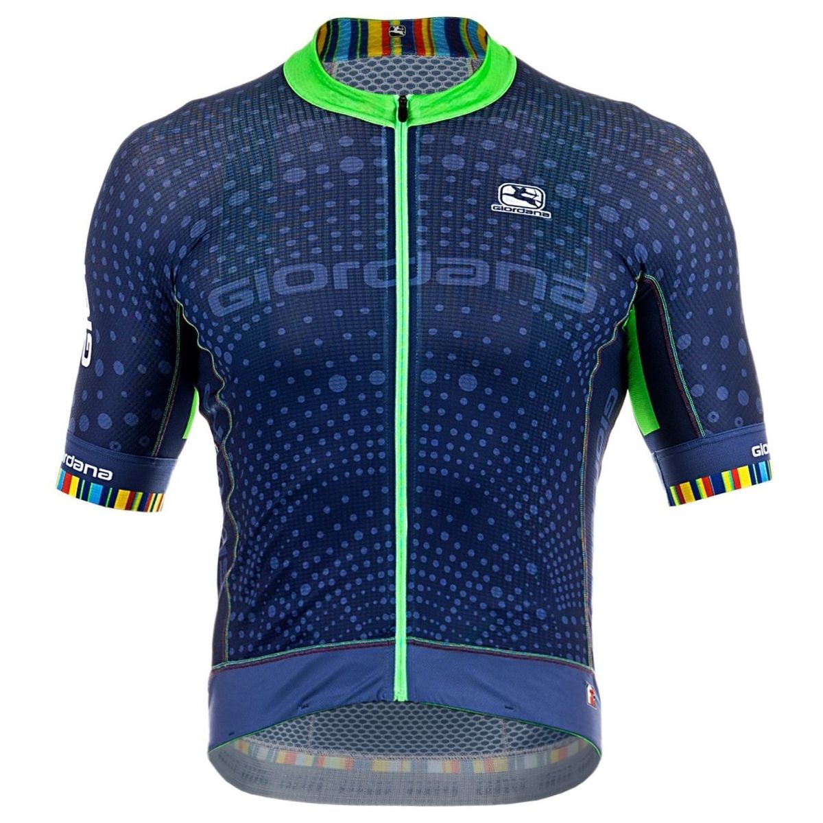 Maillot Cyclisme Homme Giordana, Vert, 1/2 Zip, Taille M, Vintage