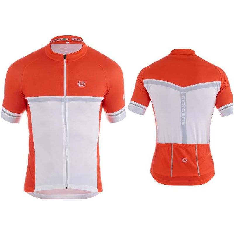 Giordana Silverline Raglan Short Sleeve Jersey Red - Classic Cycling