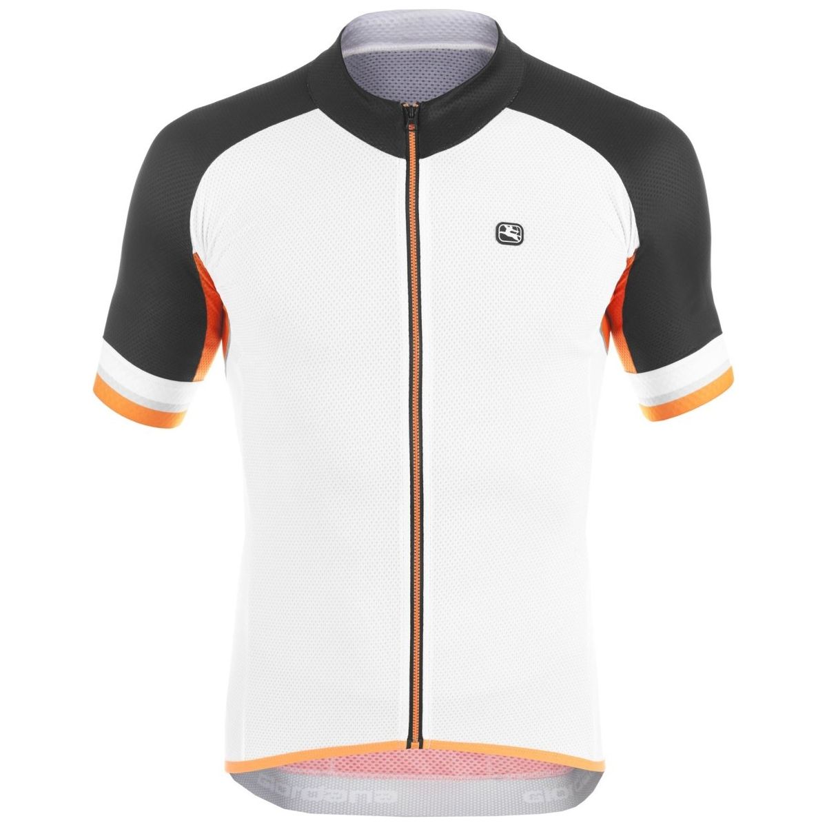 Giordana SilverLine Short Sleeve Jersey White Black Orange