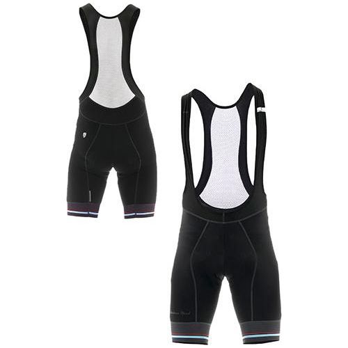Giordana Sport Bib Shorts - Black-Blue - Classic Cycling