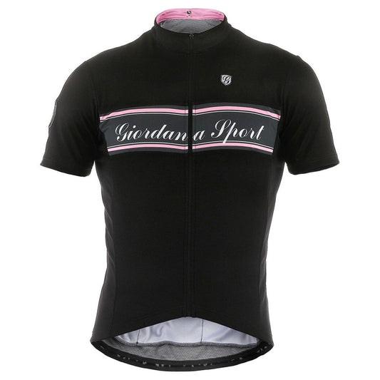 Giordana Sport Signature Jersey - Black- Pink - Classic Cycling
