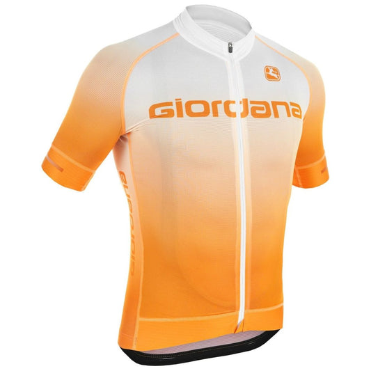 Giordana Trade "Glow" FR-C Short Sleeve Jersey  - Orange - Classic Cycling