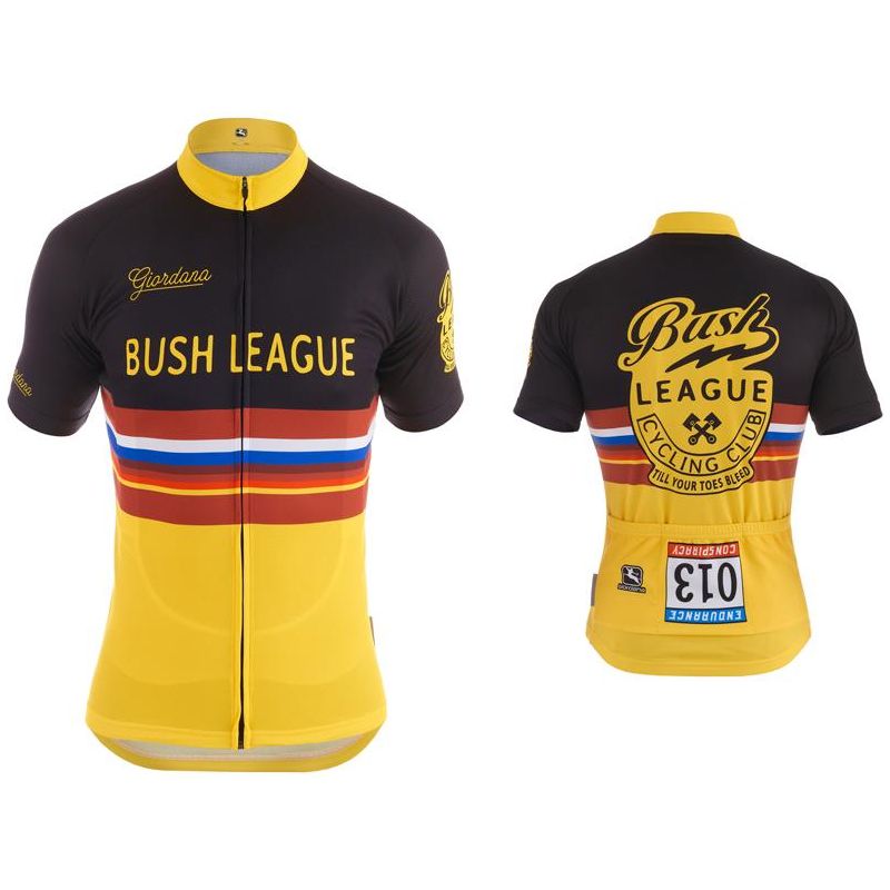 Giordana Vero Endurance Conspiracy Bush League Jersey Black - Classic Cycling
