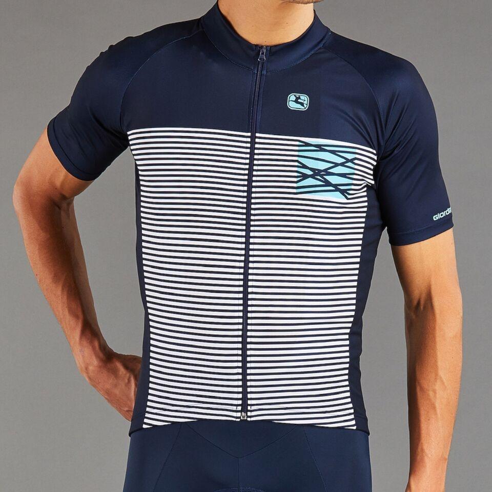 Giordana Vero Pro Moda Mare Cycling Jersey - Navy- Acqua - Classic Cycling