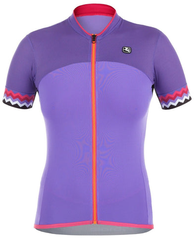 Giordana Women's Lungo Short Sleeve Jersey - Purple - Classic Cycling