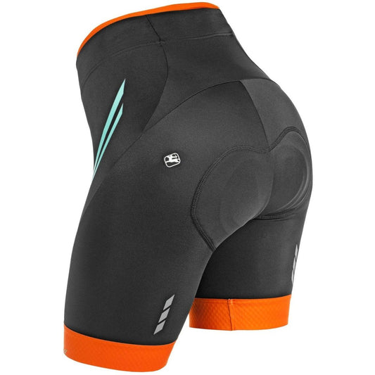 Giordana Women's SilverLine Short - Black-Orange - Classic Cycling