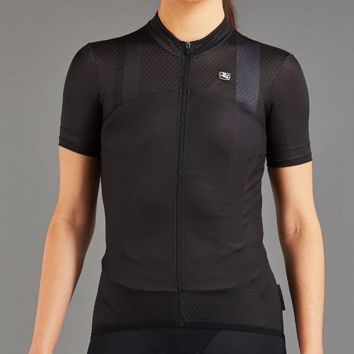 Giordana Women's SilverLine Short Sleeve Jersey - Full Black - Classic Cycling