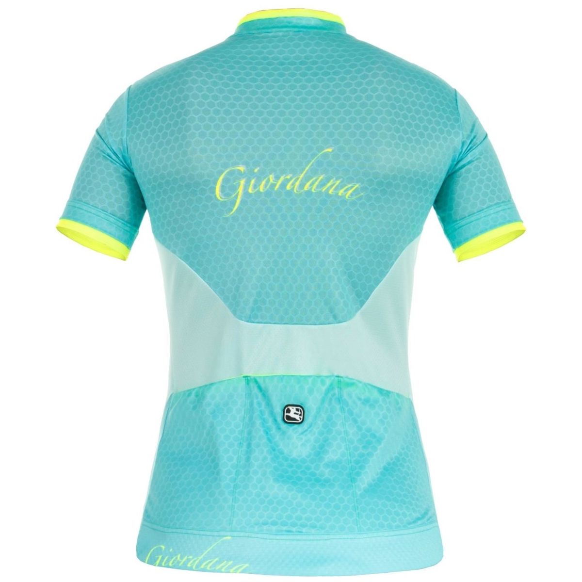 Giordana Women's SilverLine Short Sleeve Jersey - Green-Yellow - Classic Cycling