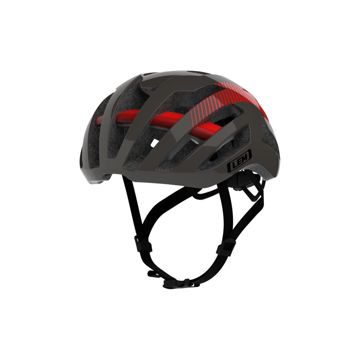 LEM Cipressa Cycling Helmet - Black Red - Classic Cycling