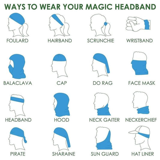 Monton Magic Headband - Blue - Classic Cycling
