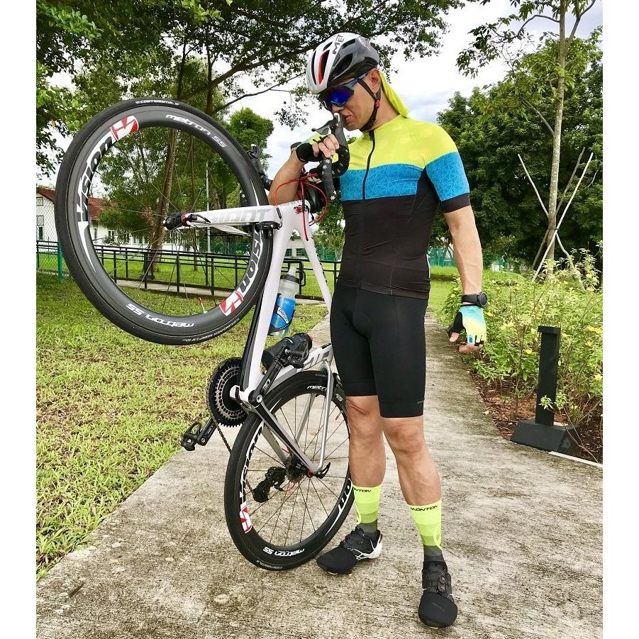 Monton Urban Climbing Flower Cycling Jersey - Yellow - Classic Cycling