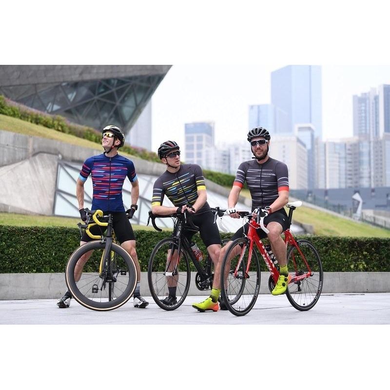 Monton Urban Scia Cycling Jersey - Gray Yellow - Classic Cycling