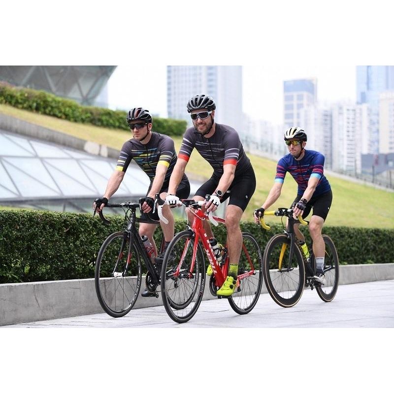 Monton Urban Scia Cycling Jersey - Gray Yellow - Classic Cycling