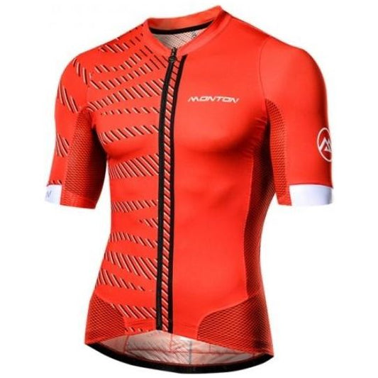 Monton Urban Selvaggio Cycling Jersey - Red - Classic Cycling