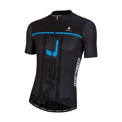 Nalini Speed Short Sleeve Jersey - Black-Blue - Classic Cycling