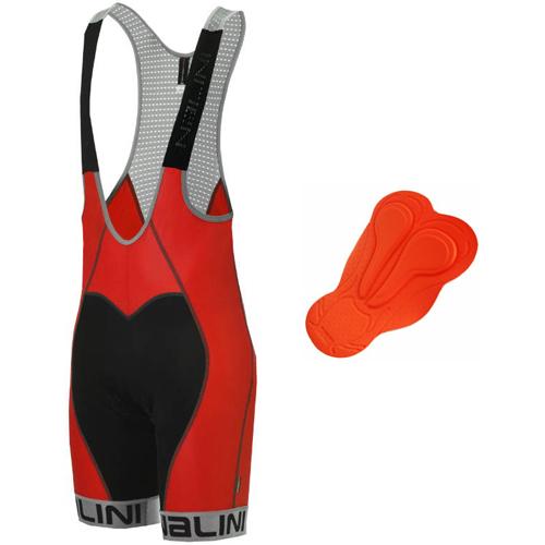 Nalini Thalia Bib Shorts w- Series 3D-80 AR Pad - Red - Classic Cycling