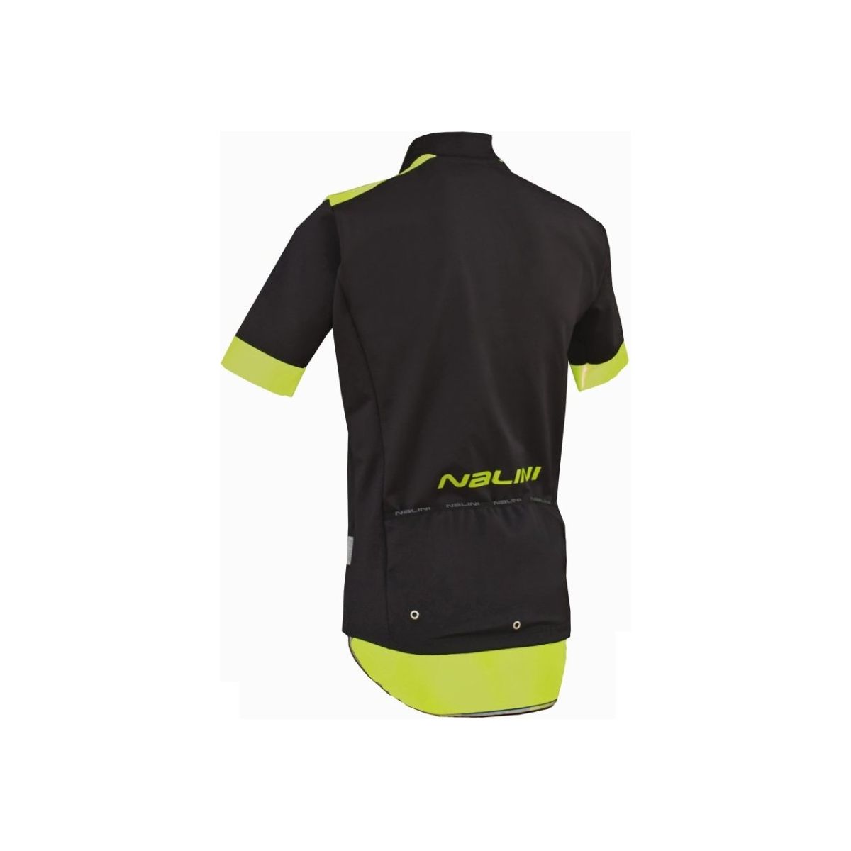Nalini Wind Ti Windproof Short Sleeve Jersey - Black Lime - Classic Cycling