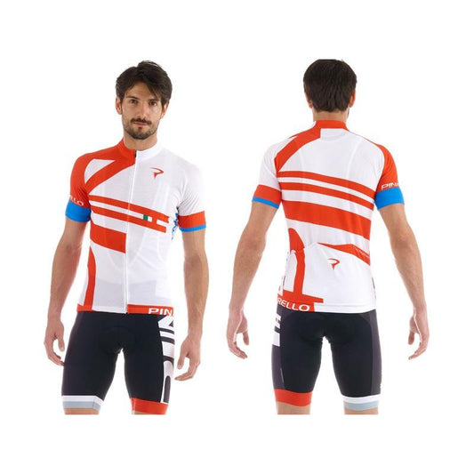 Pinarello Bandiera Classic Cycling Jersey - White - Classic Cycling