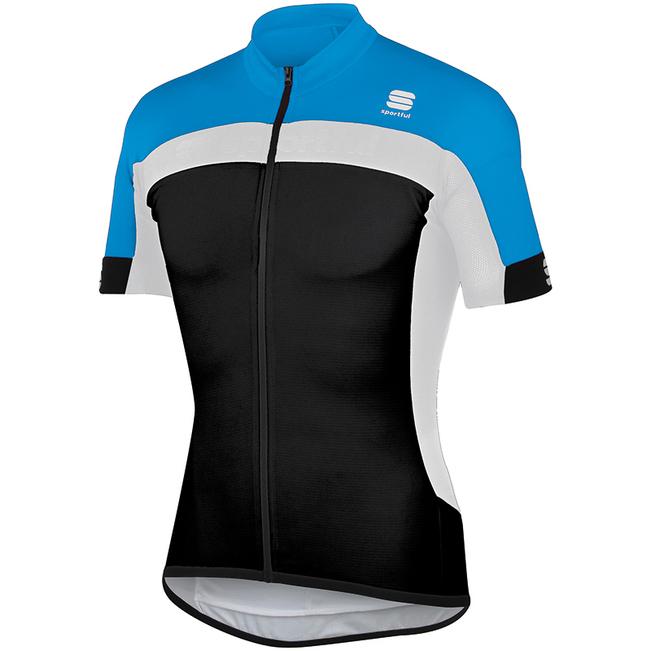 Sportful Pista Cycling Jersey - Cyan Black - Classic Cycling