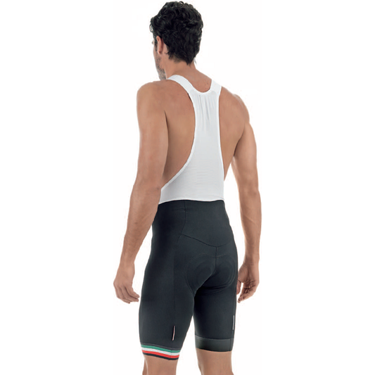 Pinarello STRADA Bib Shorts - Black-Italia - Classic Cycling