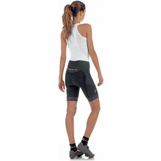 Pinarello Women's STRADA Bib Shorts - Black-Pink - Classic Cycling