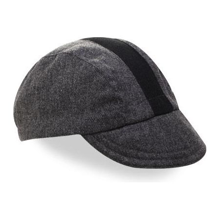Walz Grey Black Wool 3 Panel Cycling Cap - Classic Cycling