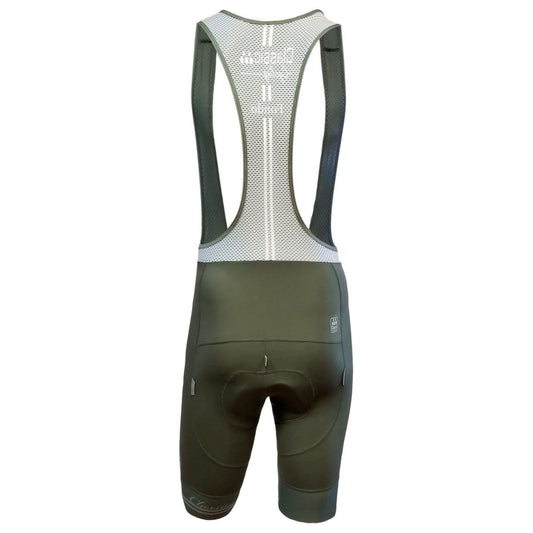 Women's Classic Cycling Fondo Bib Shorts - Olive - Classic Cycling