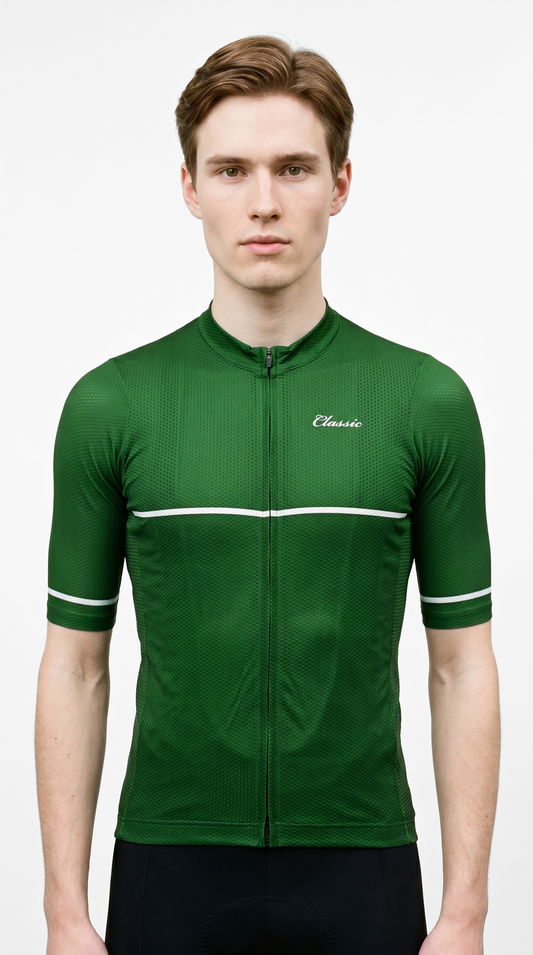 Classic Cycling Elegara Jersey – Men's Green
