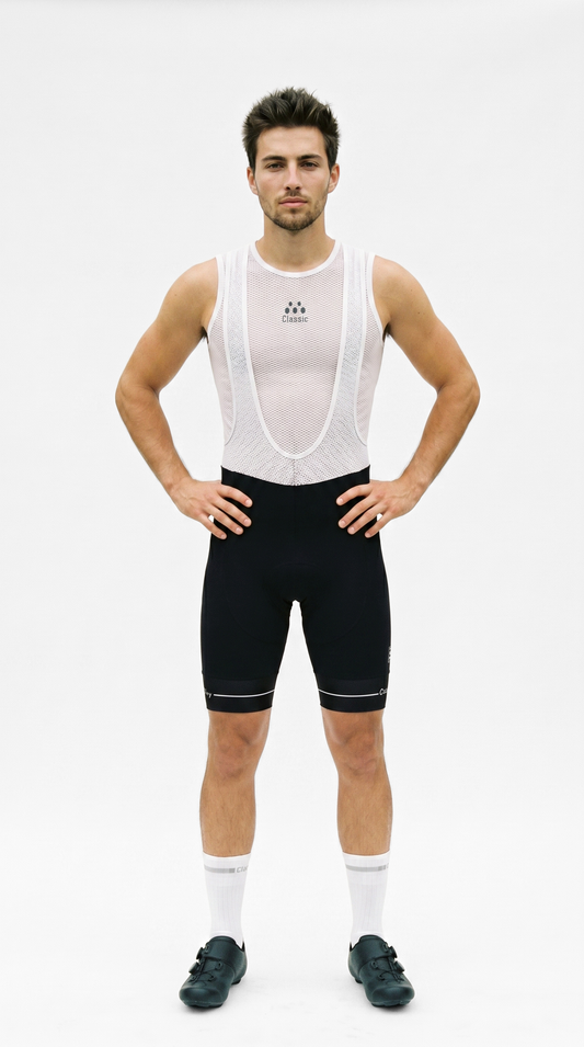 Classic Cycling Elements Men's Winter Bib Shorts – Fleece-Lined for Cold Weather Riding