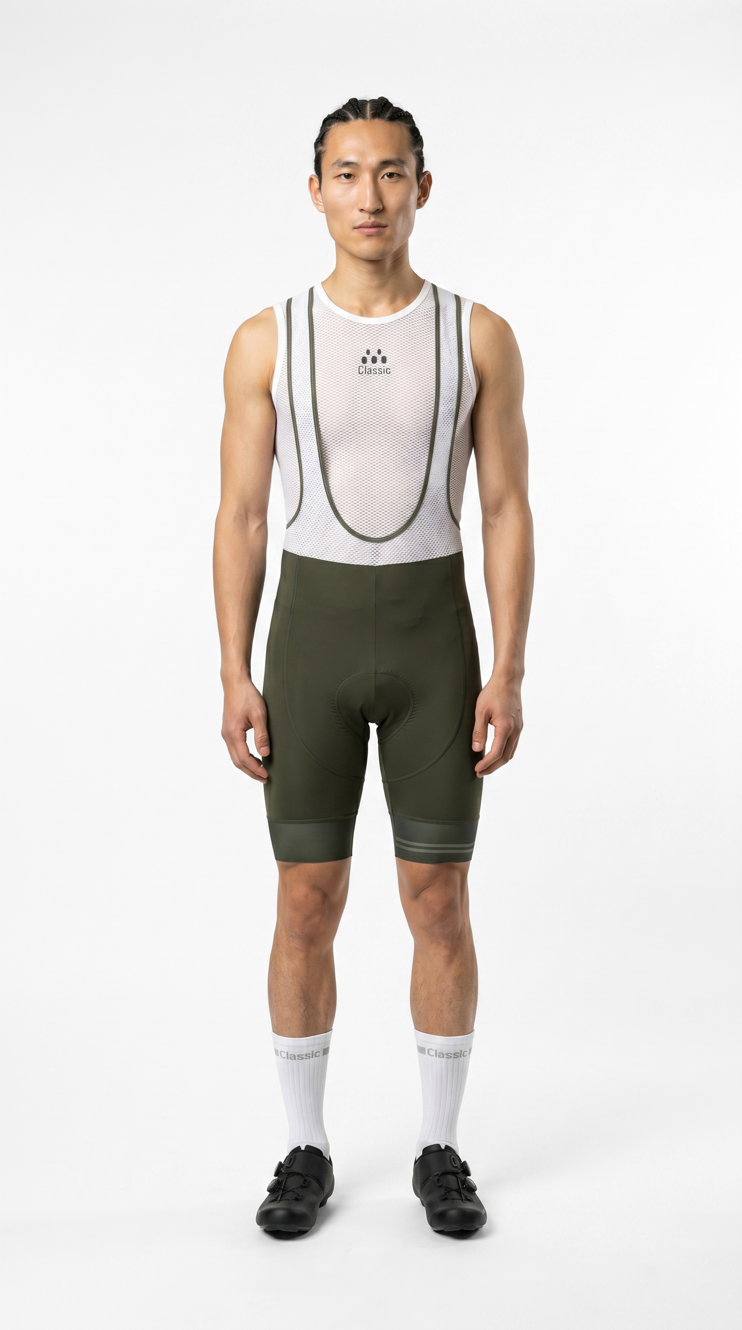 Classic Cycling Men's Fondo Bib Shorts – Olive