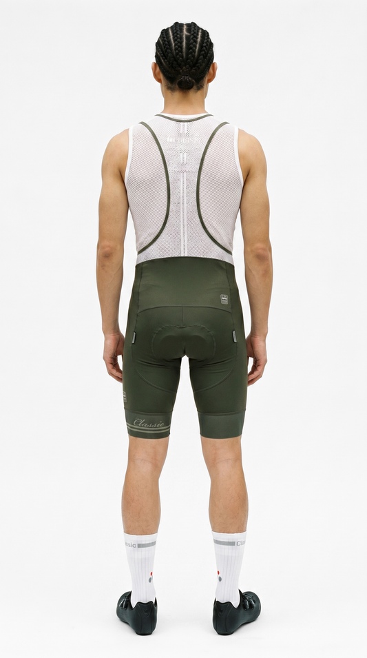 Classic Cycling Men's Fondo Bib Shorts – Olive