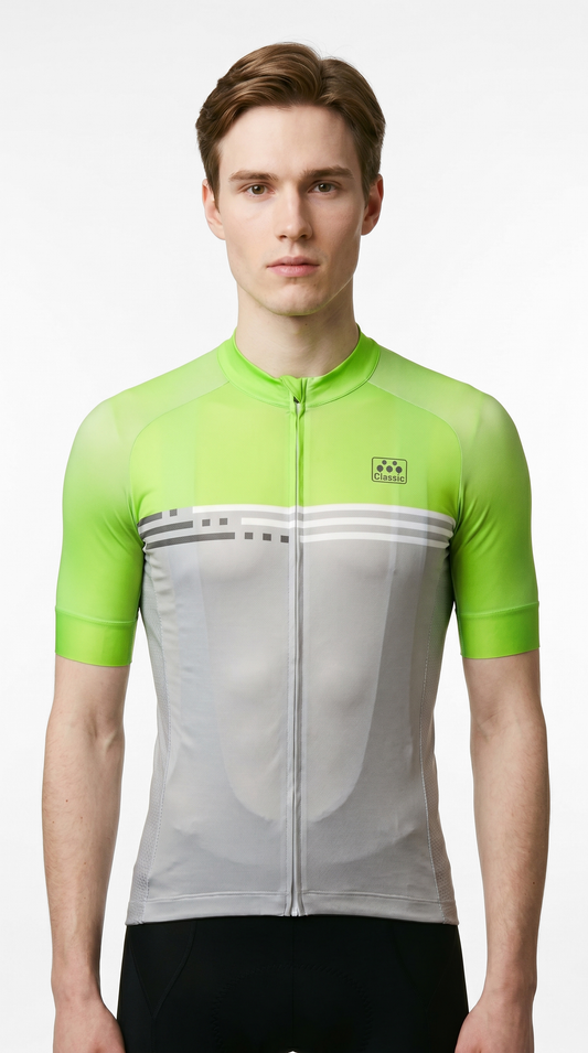Classic Cycling Men's Tour Cycling Jersey – Green