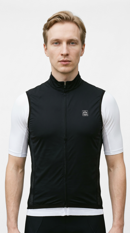 Classic Cycling Elements Wind Vest - Men's Black