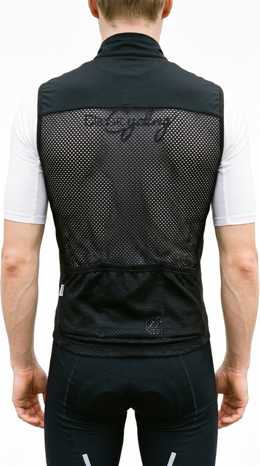 Classic Cycling Elements Wind Vest - Men's Black
