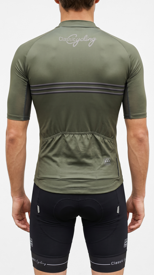 Classic Cycling Men's Flex Cycling Jersey – Olive