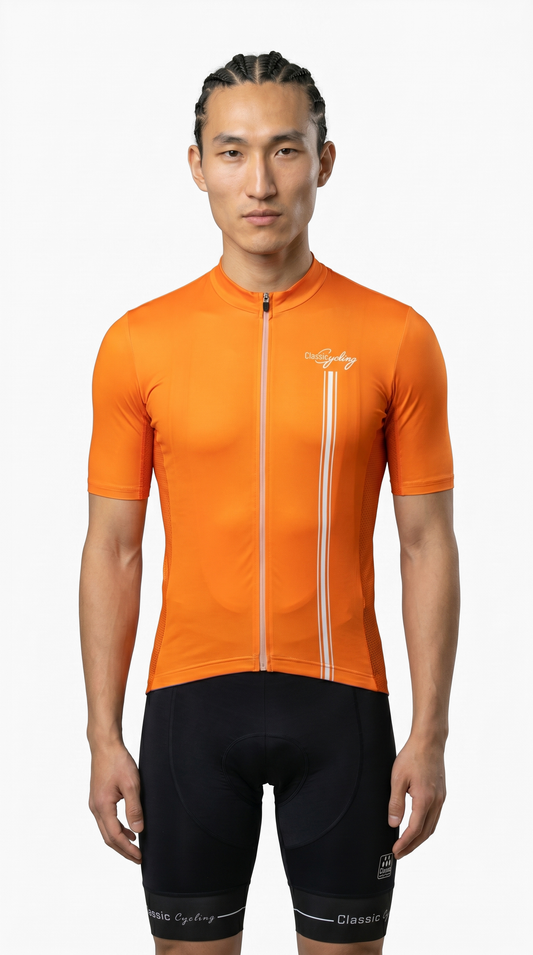 Classic Cycling Men's Flex 2 Cycling Jersey – Orange