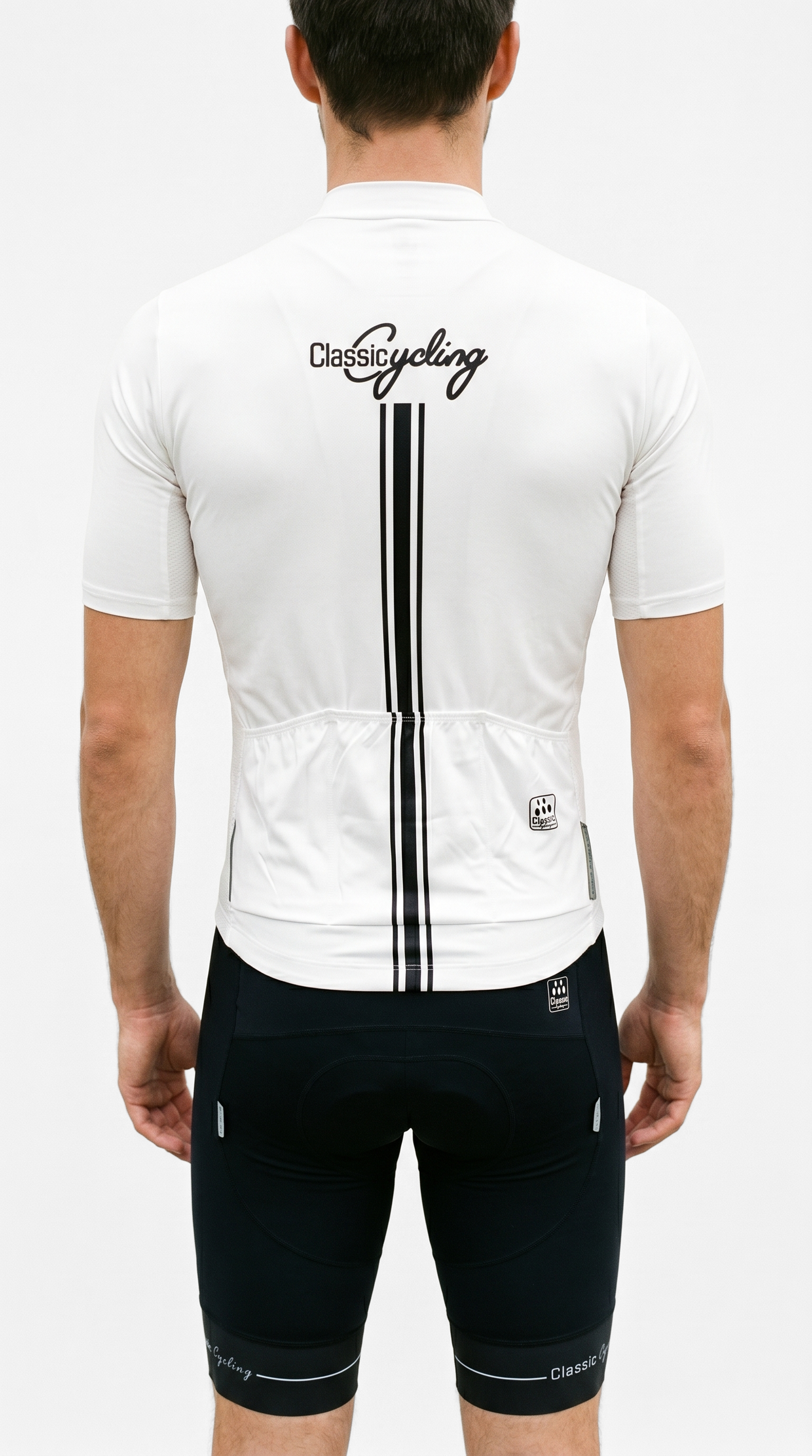 Classic Cycling Men's Flex 2 Cycling Jersey – White